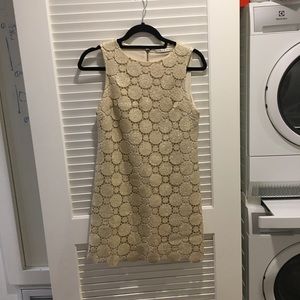 Alice + Olivia Gold Shift Dress